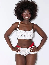 Cotton Scoop Bralette