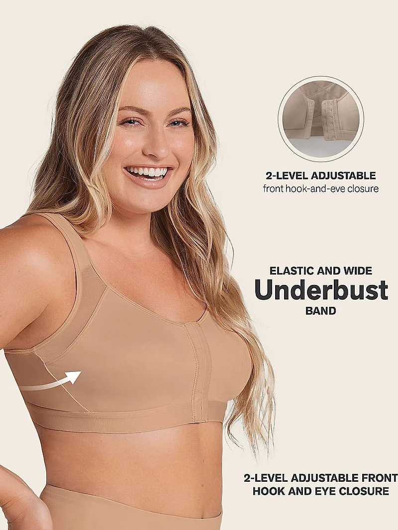 Unlined Wireless Posture Corrector Bra