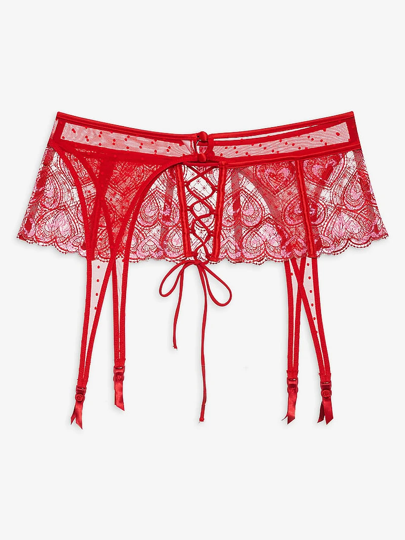 Heartbeat Lace Garter