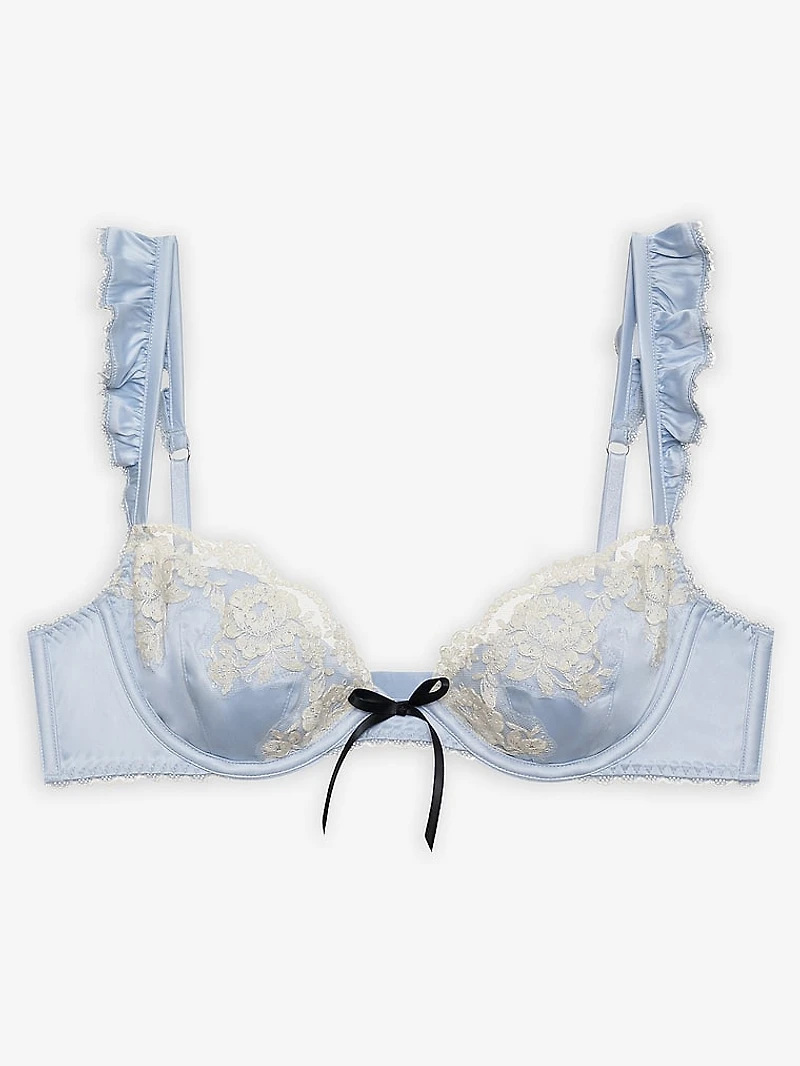 Sweetheart Satin Underwire Bra