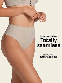 Moderate Compression Seamless Thong Contouring Panty