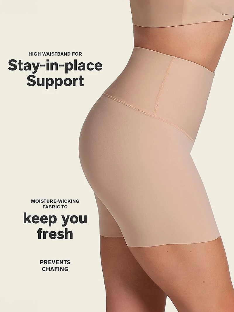 Firm Compression High-Waist Shaper Slip Shorts