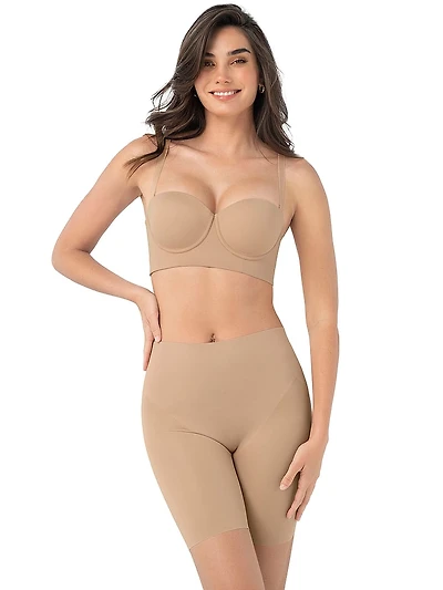 Seamless Backless Moderate Shaper Short
