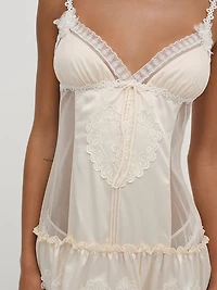 Vintage Embroidery Slip