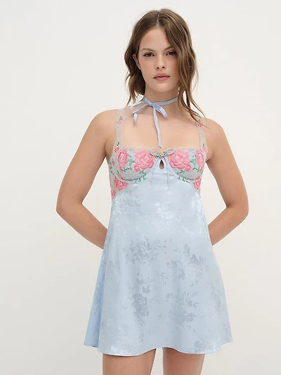 Vintage Rose Eyelet Slip