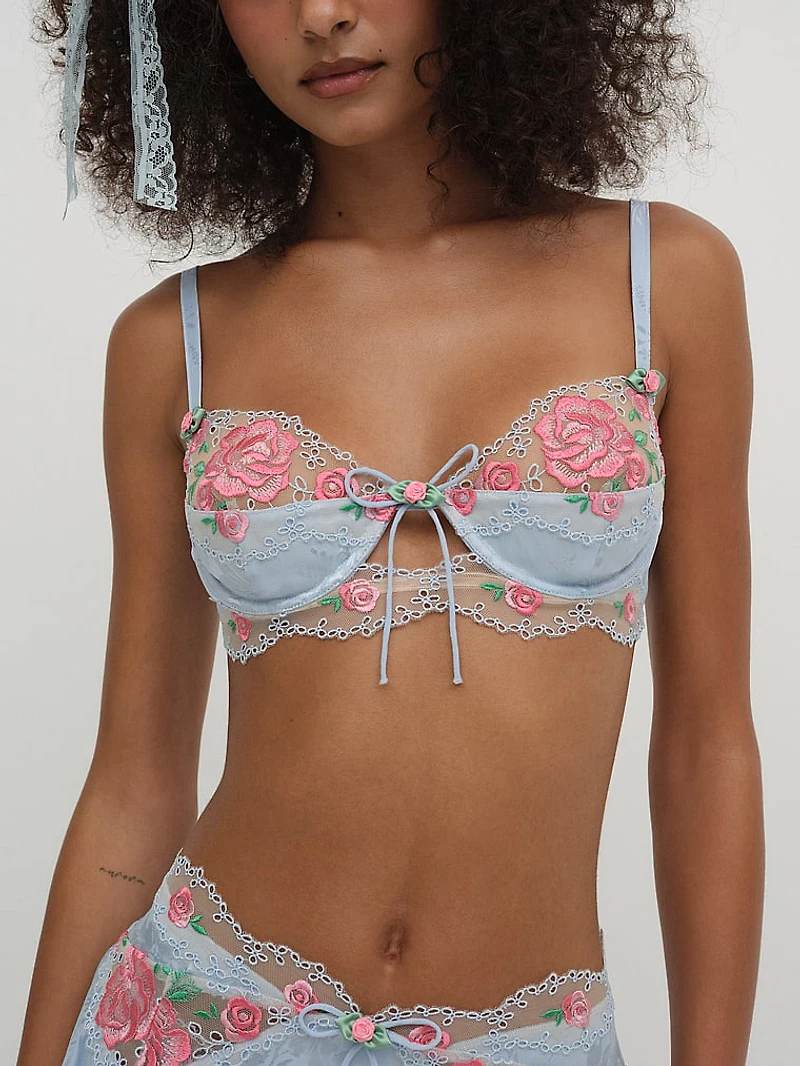 Vintage Rose Eyelet Bra