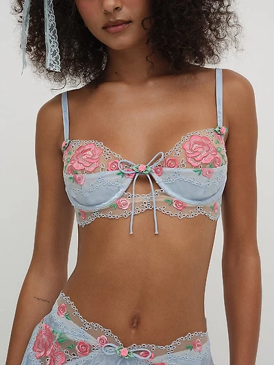 Vintage Rose Eyelet Bra