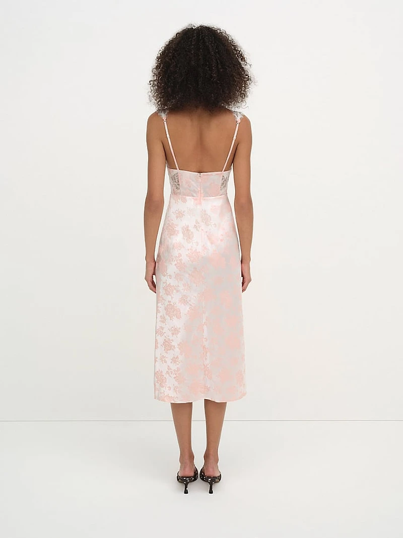 Audrey Jacquard Midi Slip