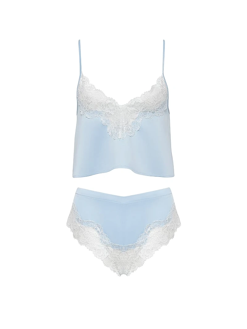 Isabella Luxury Satin Cami and Short Set