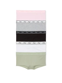 5-Pack Logo Cotton Boyshort Panties