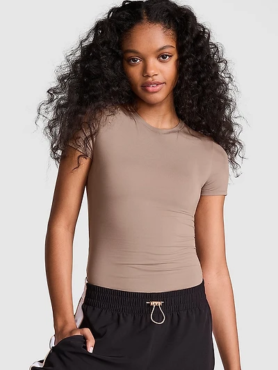Base Daisy Sheer Short-Sleeve Tee
