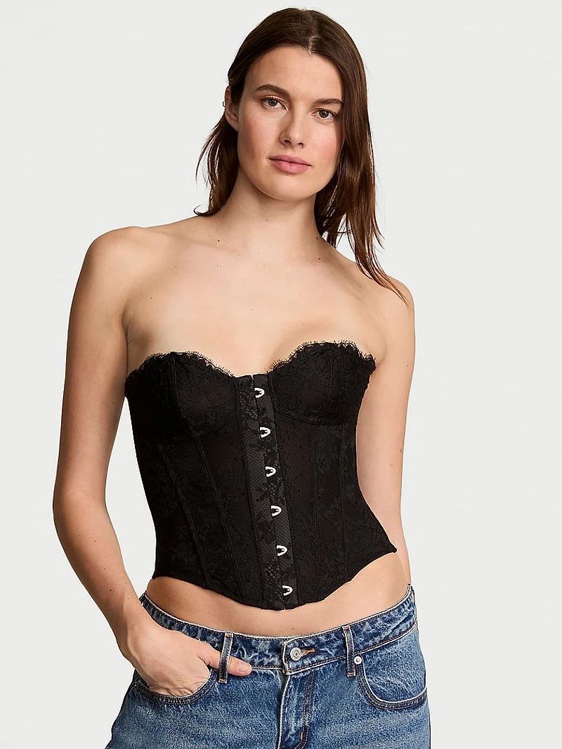 Dare to Dream Lace Strapless Corset Top