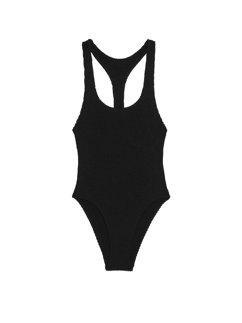 Crinkle Racerback One-Piece Swimsuit