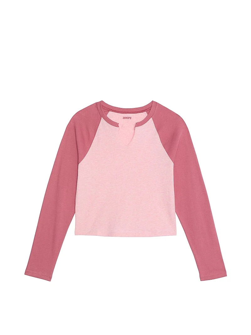 Retro Long-Sleeve Cotton Tee