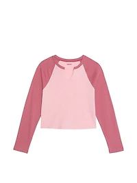 Retro Long-Sleeve Cotton Tee