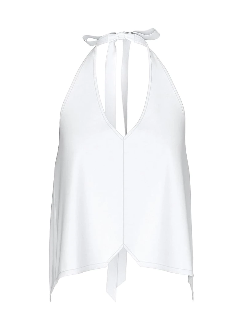 Beachwear Linen Halter Top