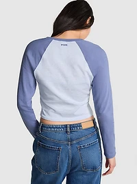 Retro Long-Sleeve Cotton Tee