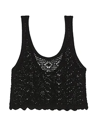 Beachwear Crochet Cropped Tank Top