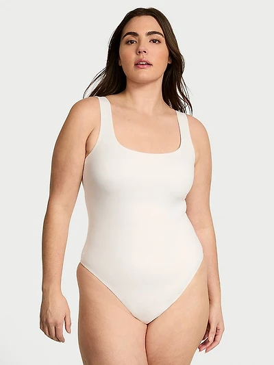 Bodywear by Victoria's Secret with FeatherSoft™ Innovation Square-Neck Tank Bodysuit