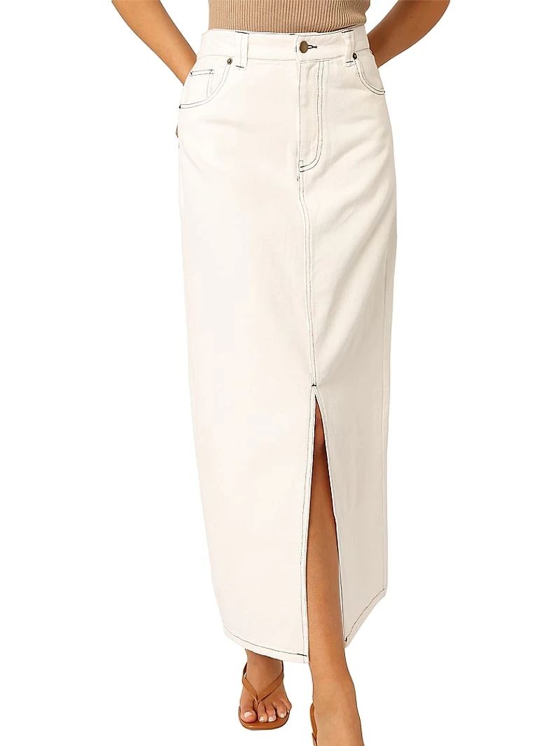 Rana Denim Midi Skirt