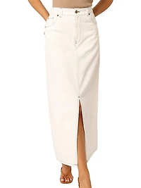 Rana Denim Midi Skirt