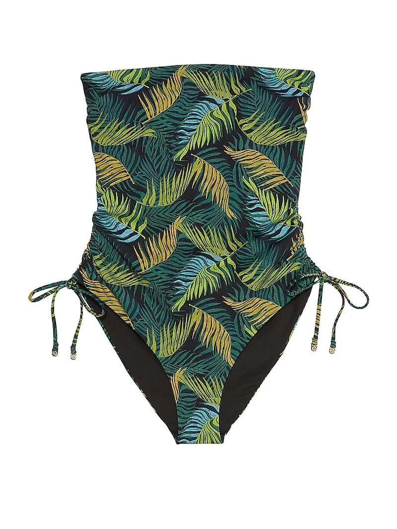 Essential Strapless Ruched One-Piece Swimsuit