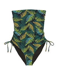 Essential Strapless Ruched One-Piece Swimsuit