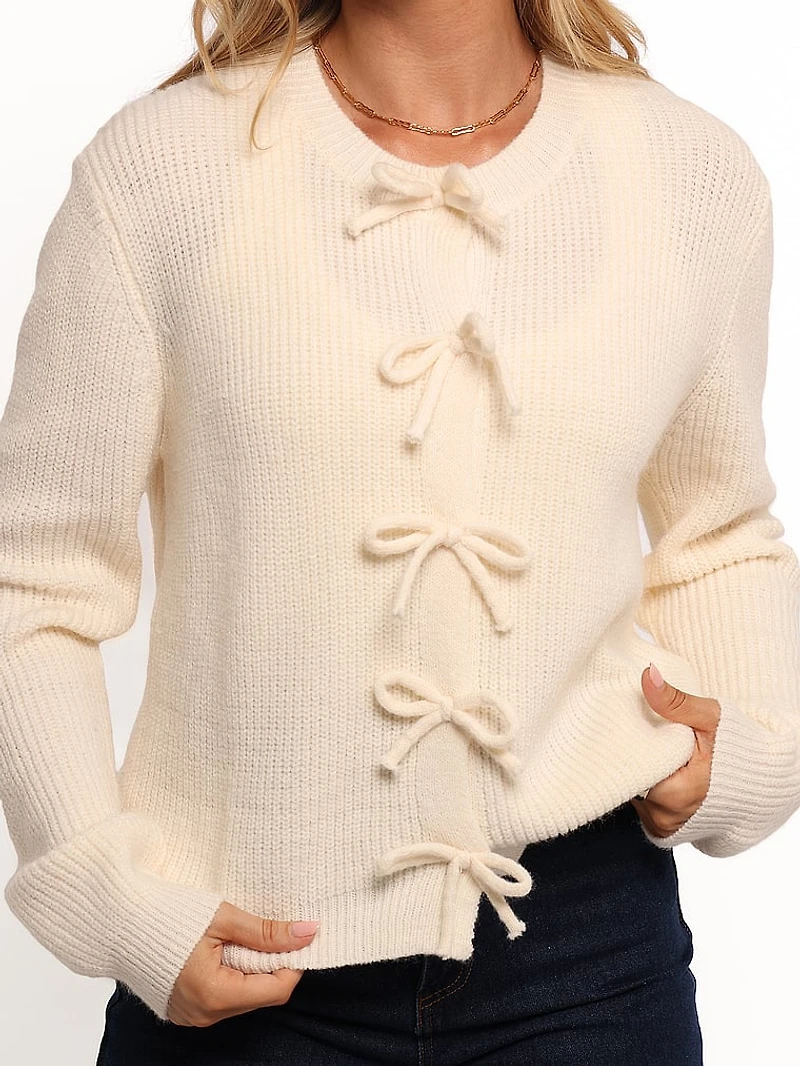 Wilde Bow Front Cardigan