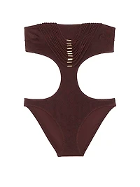 VS Archives Strappy Hardware Strapless Monokini One-Piece Swimsuit