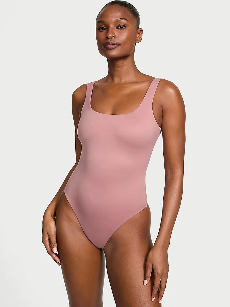 Bodywear by Victoria's Secret with FeatherSoft™ Innovation Square-Neck Tank Bodysuit