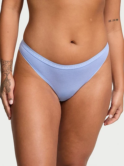 Stretch Cotton Thong Panty