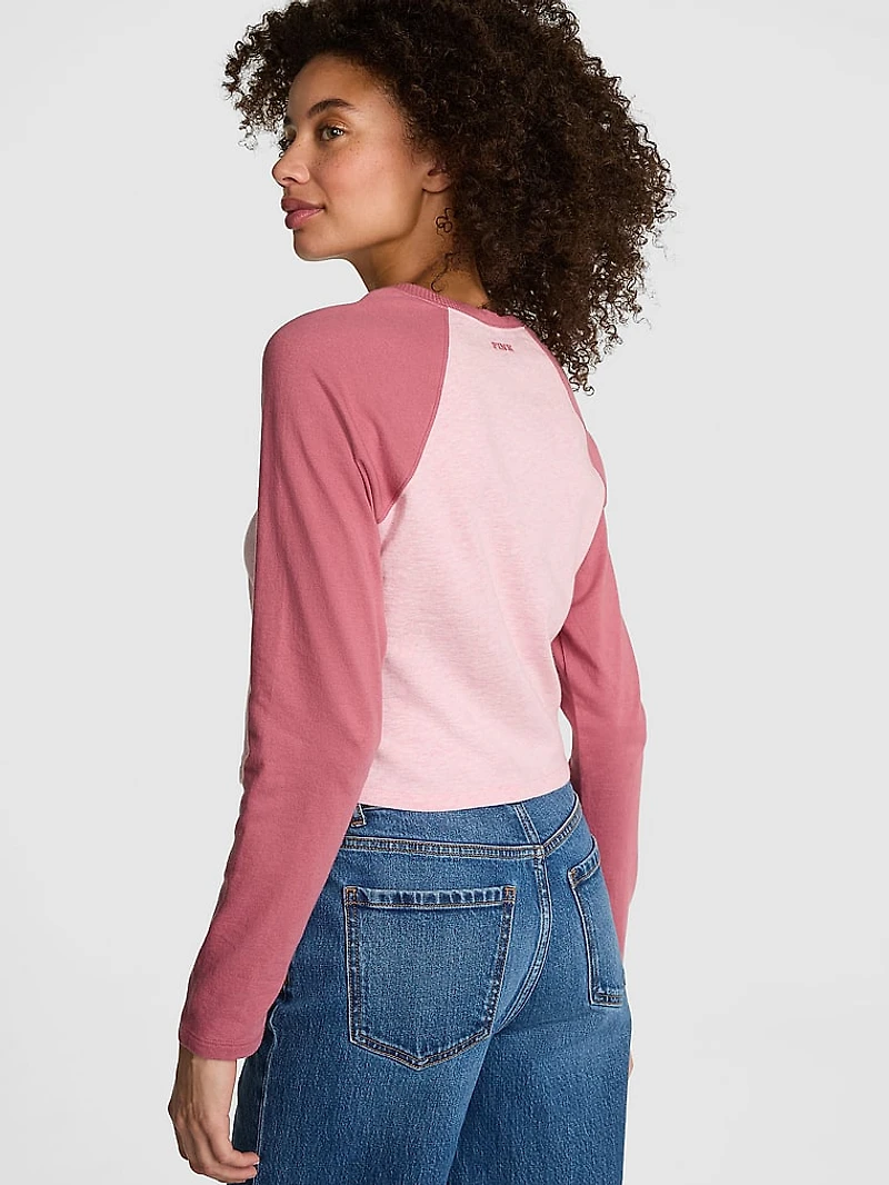 Retro Long-Sleeve Cotton Tee