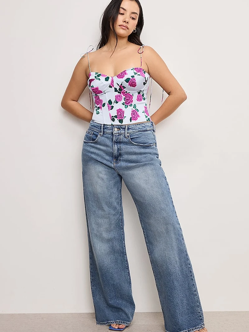 Satin Bustier Top