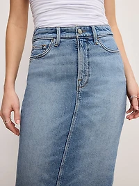 Denim Midi Skirt