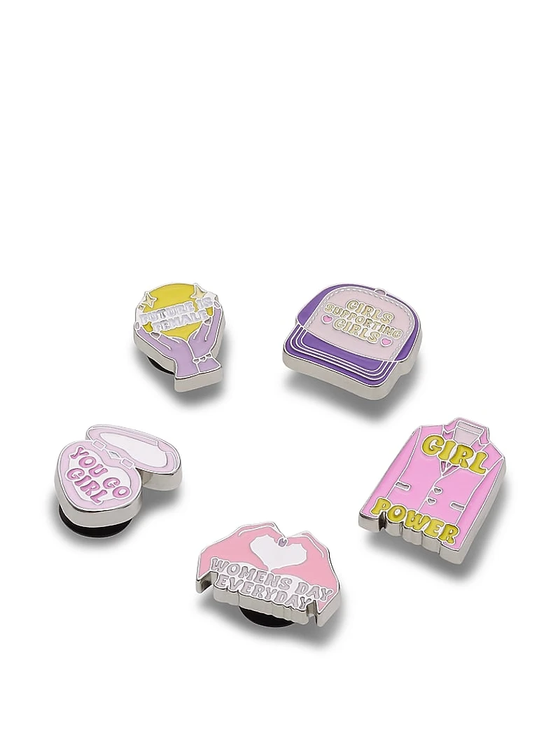 5-Pack Jibbitz International Women's Day Charms