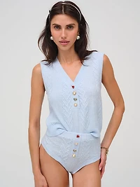 Cupid Cable Knit Vest