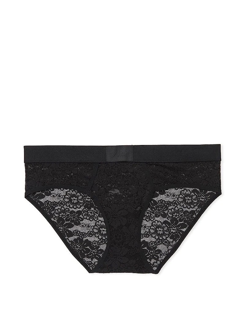 Logo Lace Hiphugger Panty