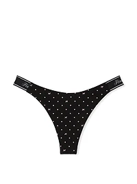 Logo Cotton Scoop Thong Panty