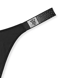 Sheer Shine Rose Adjustable String Thong Panty