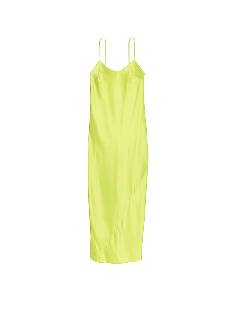 Satin Long Slip Dress