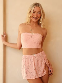 Charmed Eyelet Skirt