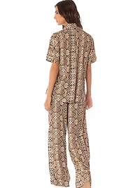Kameli Short-Sleeve Pants Set