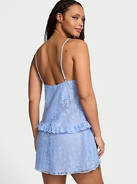 Dare to Dream Lace Flounce Mini Slip