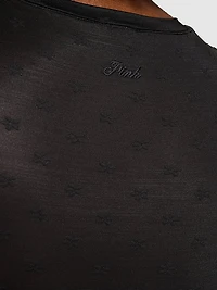 Base Leopard Mesh Short- Sleeve Tee