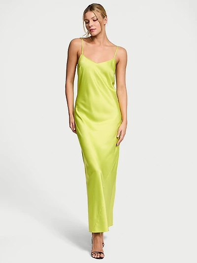 Satin Long Slip Dress