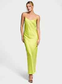 Satin Long Slip Dress