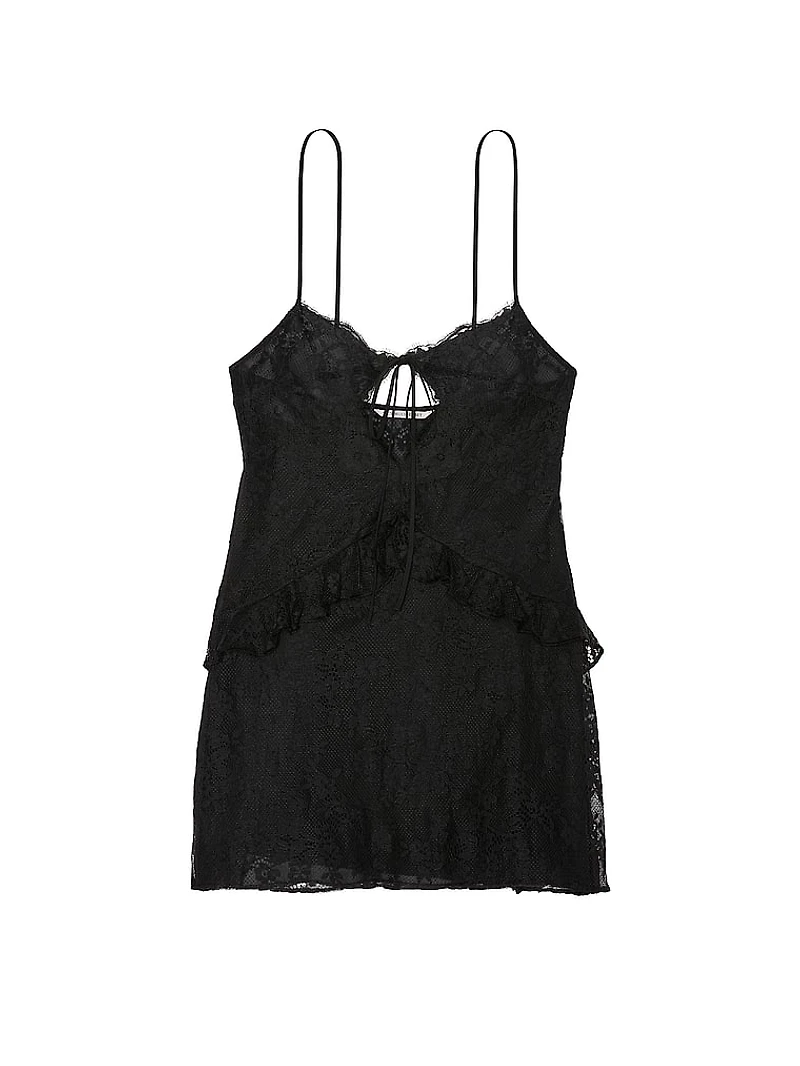 Dare to Dream Lace Flounce Mini Slip