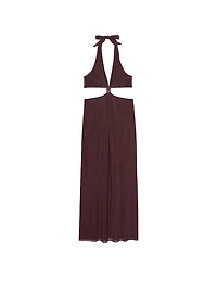 Beachwear Mesh Cut-Out Maxi Dress