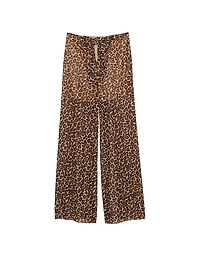 Beachwear Mesh Tie-Front Cover-Up Pants