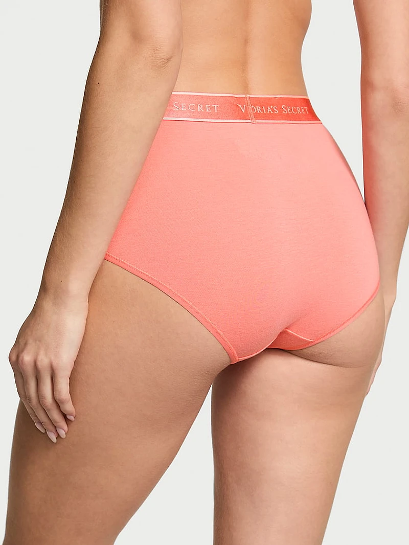 Ultra-Fine Modal Logo Modern Brief Panty